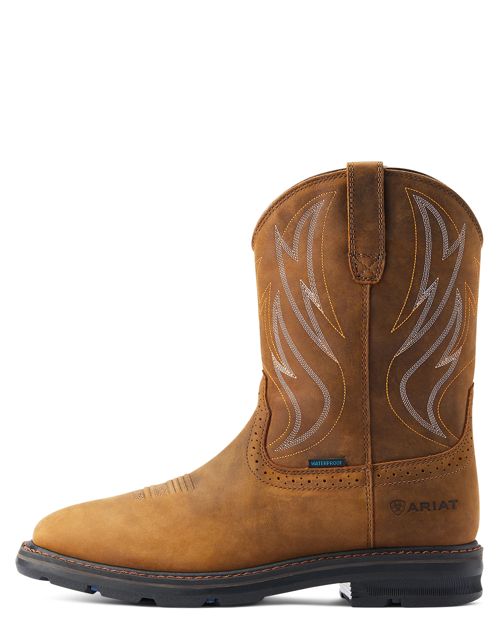 Men's Sierra Shock Shield Waterproof Wide Square Toe Work Boots - 10044545 - Image 3