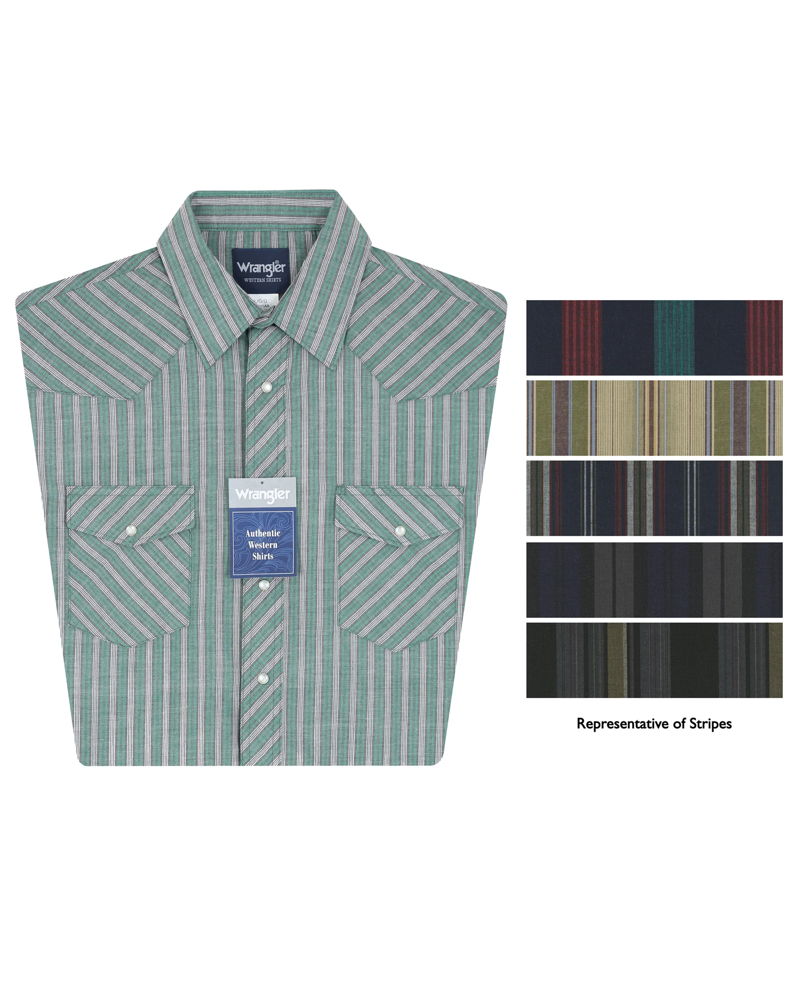 Men's Sport Assorted Stripe Western Shirt