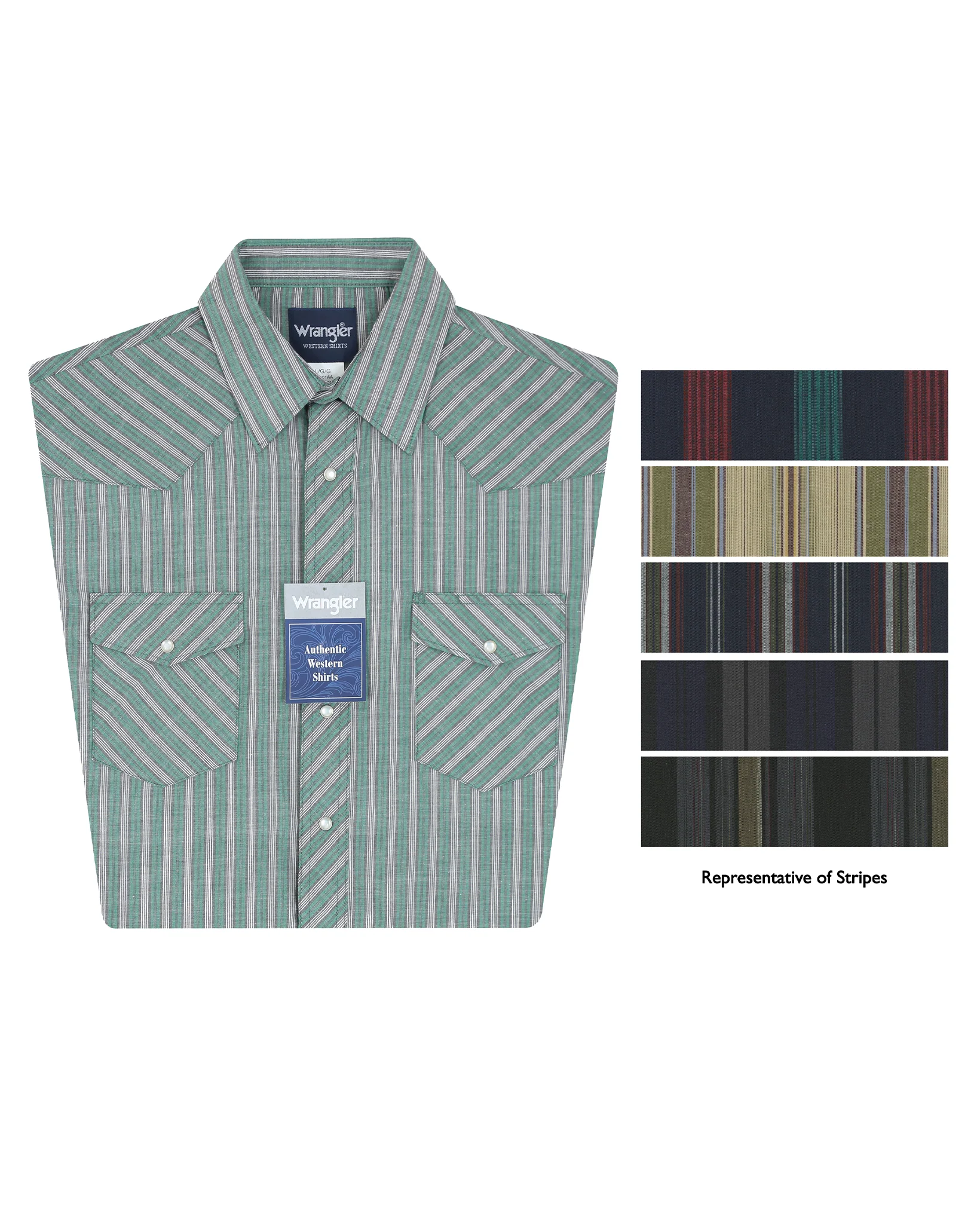 Men's Sport Basics Assorted Short Sleeve Western Shirt - Image 3
