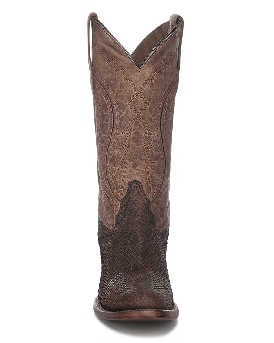Men's Exotic Embroidered Round Toe Western Boots - L8028 - Image 3