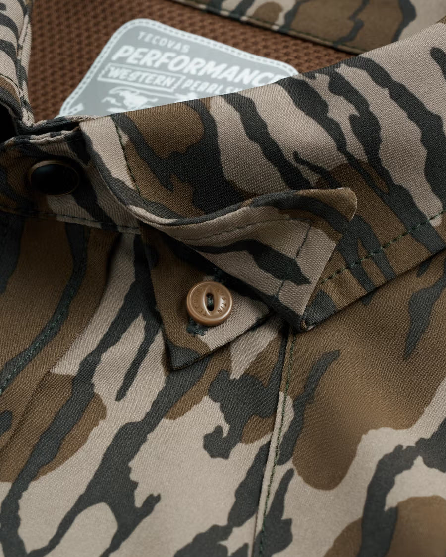 Men's Tecovas X Mossy Oak Short Sleeve Performance Western Shirt - 61103-Mob - Image 8