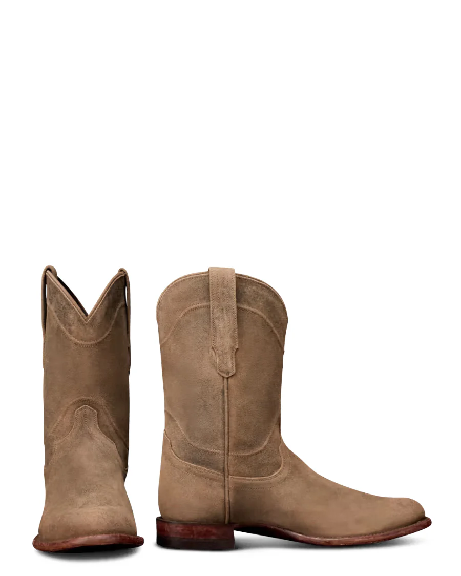 Men's The Earl Suede Western Boots - 11081-Grv - Image 8