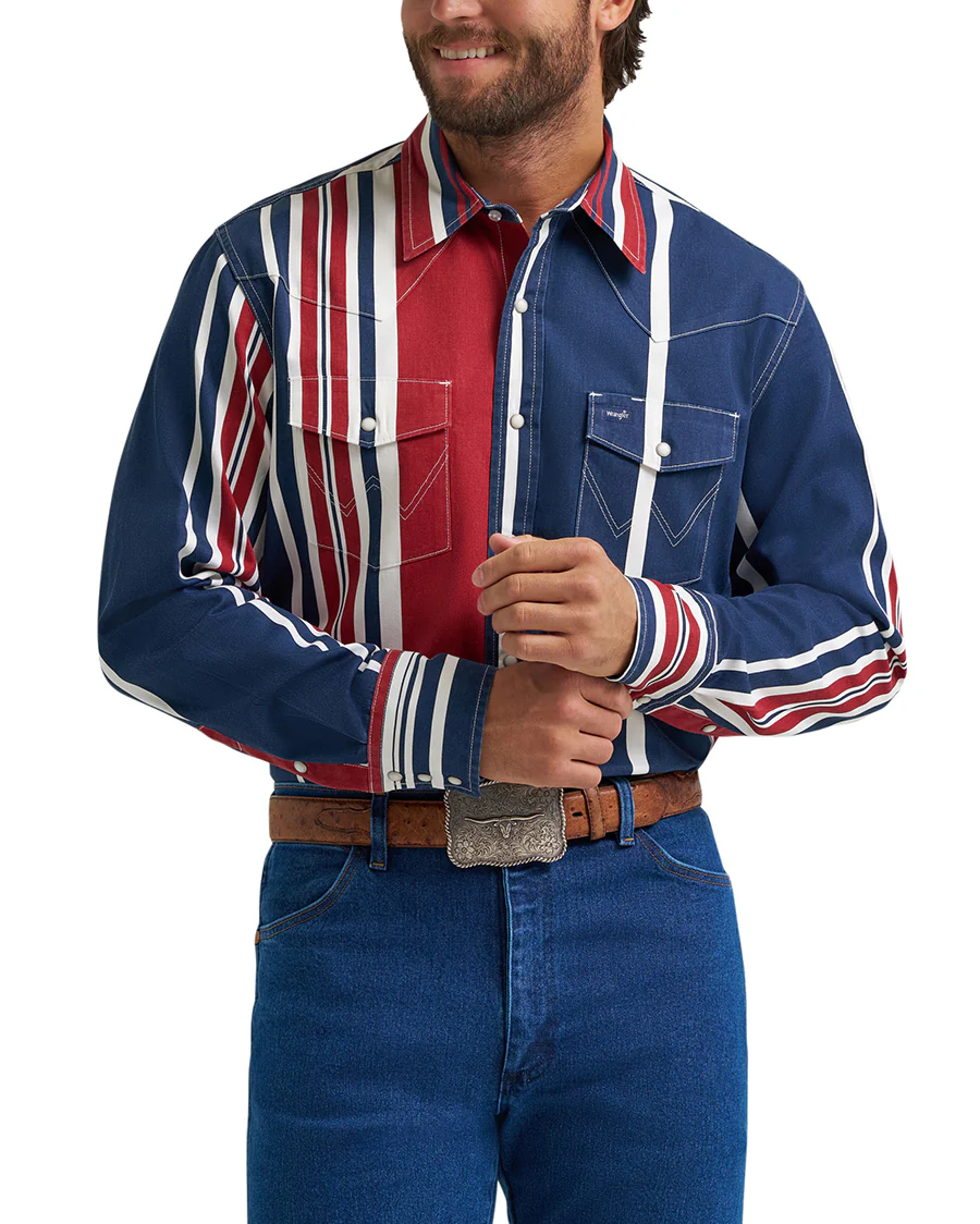 Men's Vintage Inspired Long Sleeve Shirt - 112375916 - Image 3