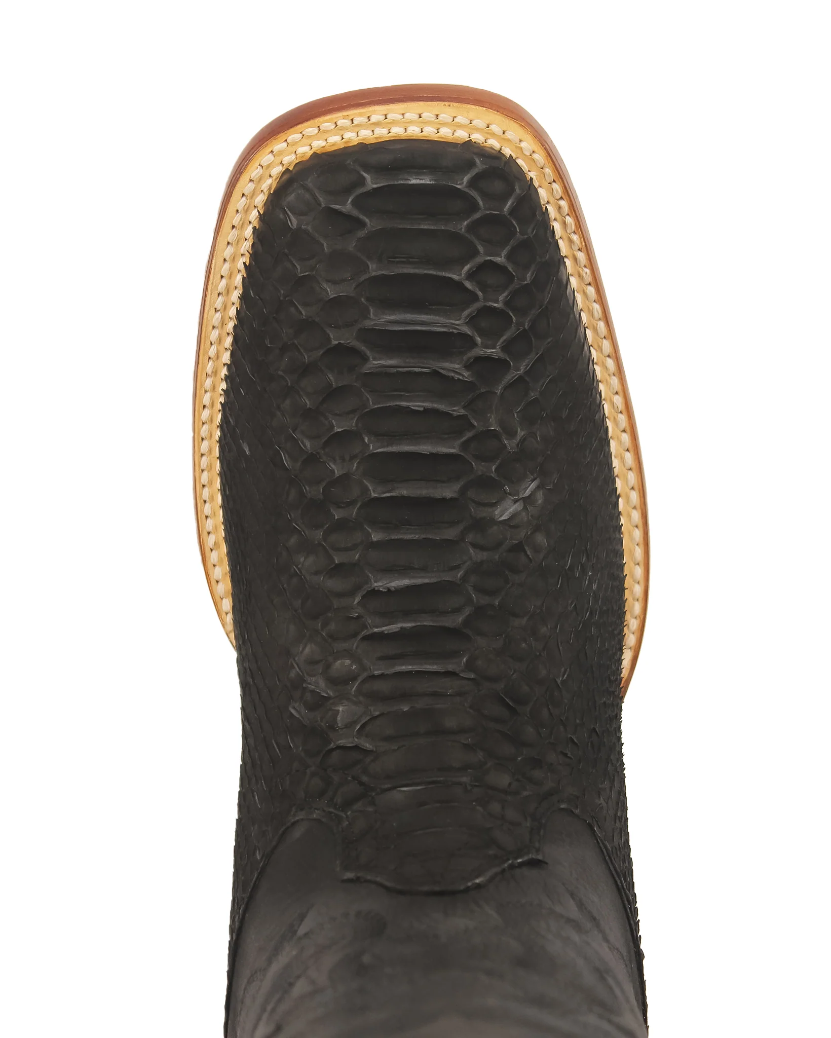 Men's Sueded Exotic Wide Square Toe Western Boots - Image 6