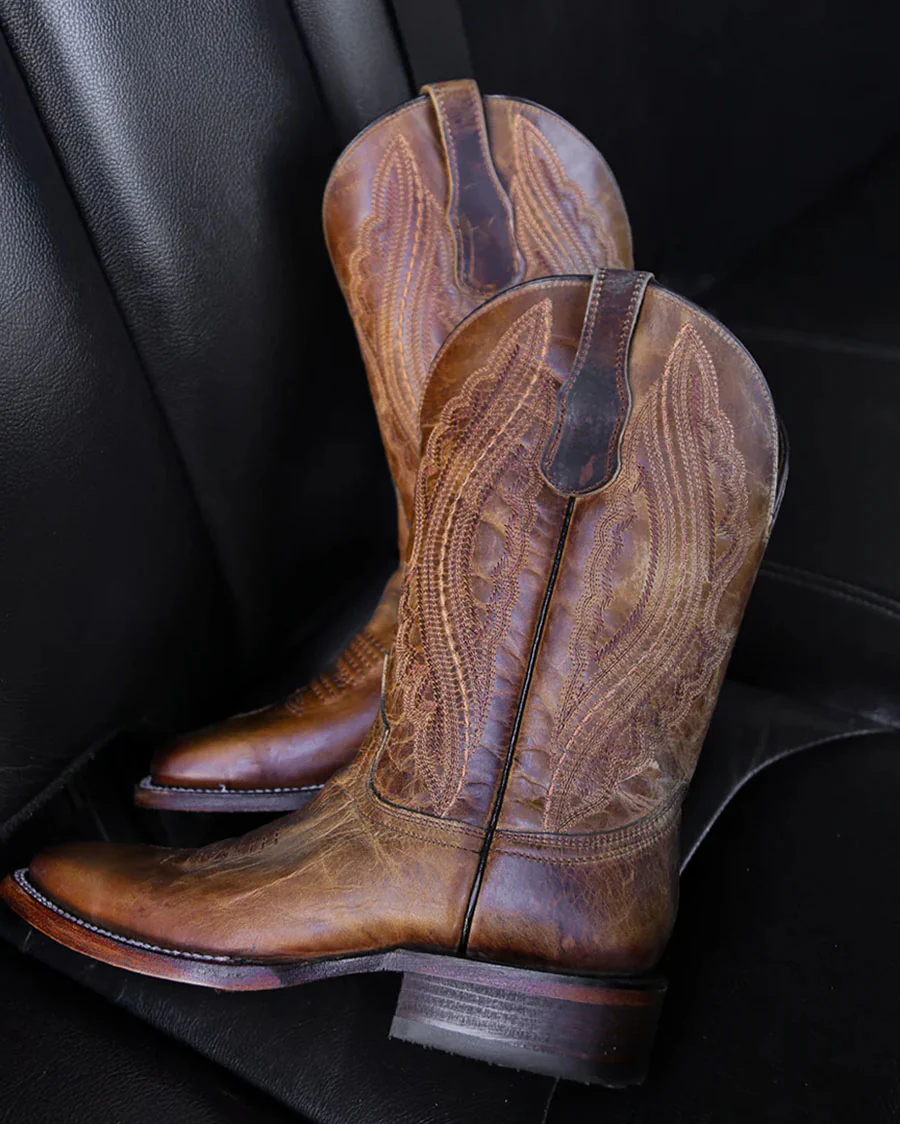 Men's Embroidered Western Boots - Image 2