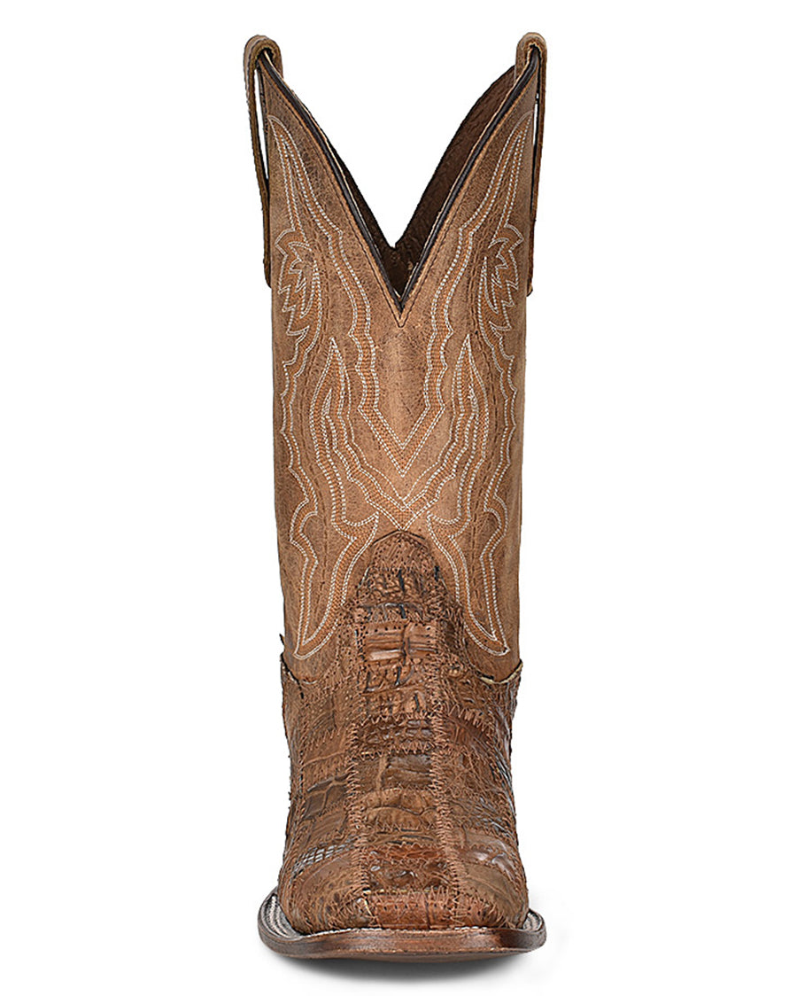 Men's Patchwork & Embroidery Western Boots - Image 4