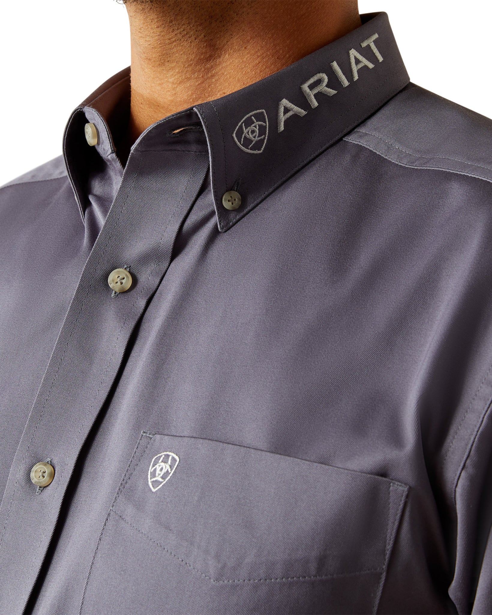 Men's Team Logo Twill Classic Fit Shirt - Image 4