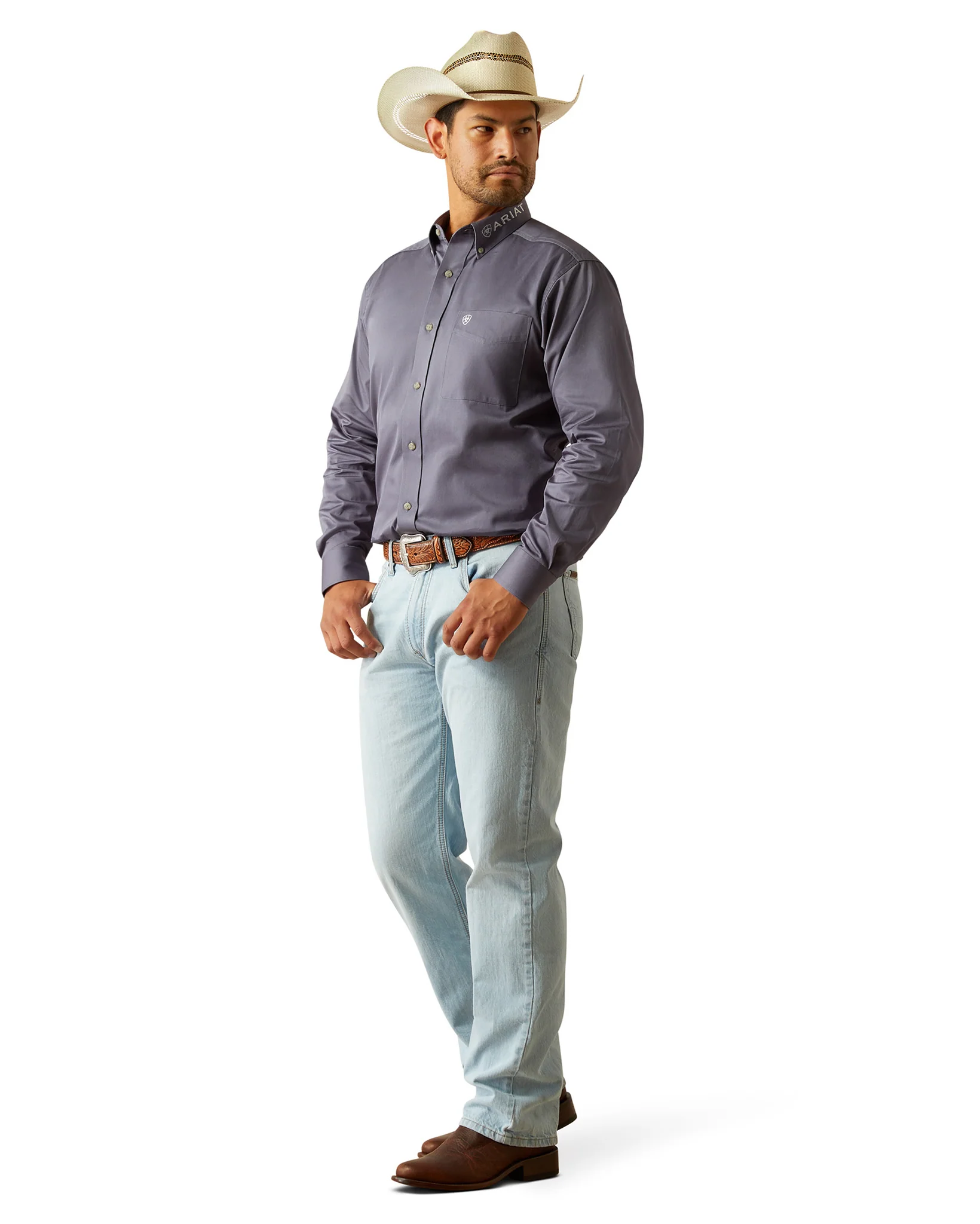Men's Team Logo Twill Classic Fit Shirt - Image 5