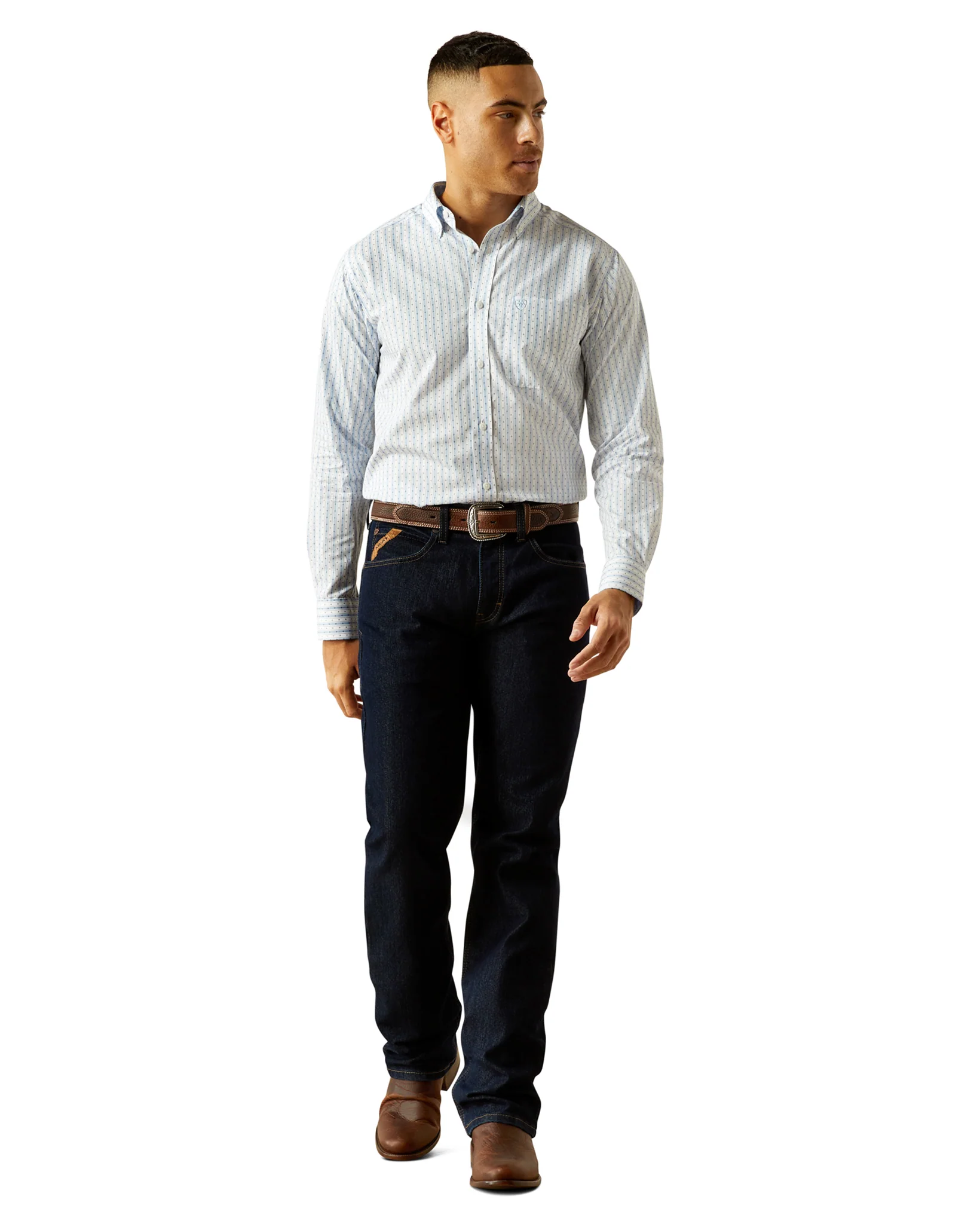 Men's Wrinkle Free Dezmond Fitted Shirt - Image 5
