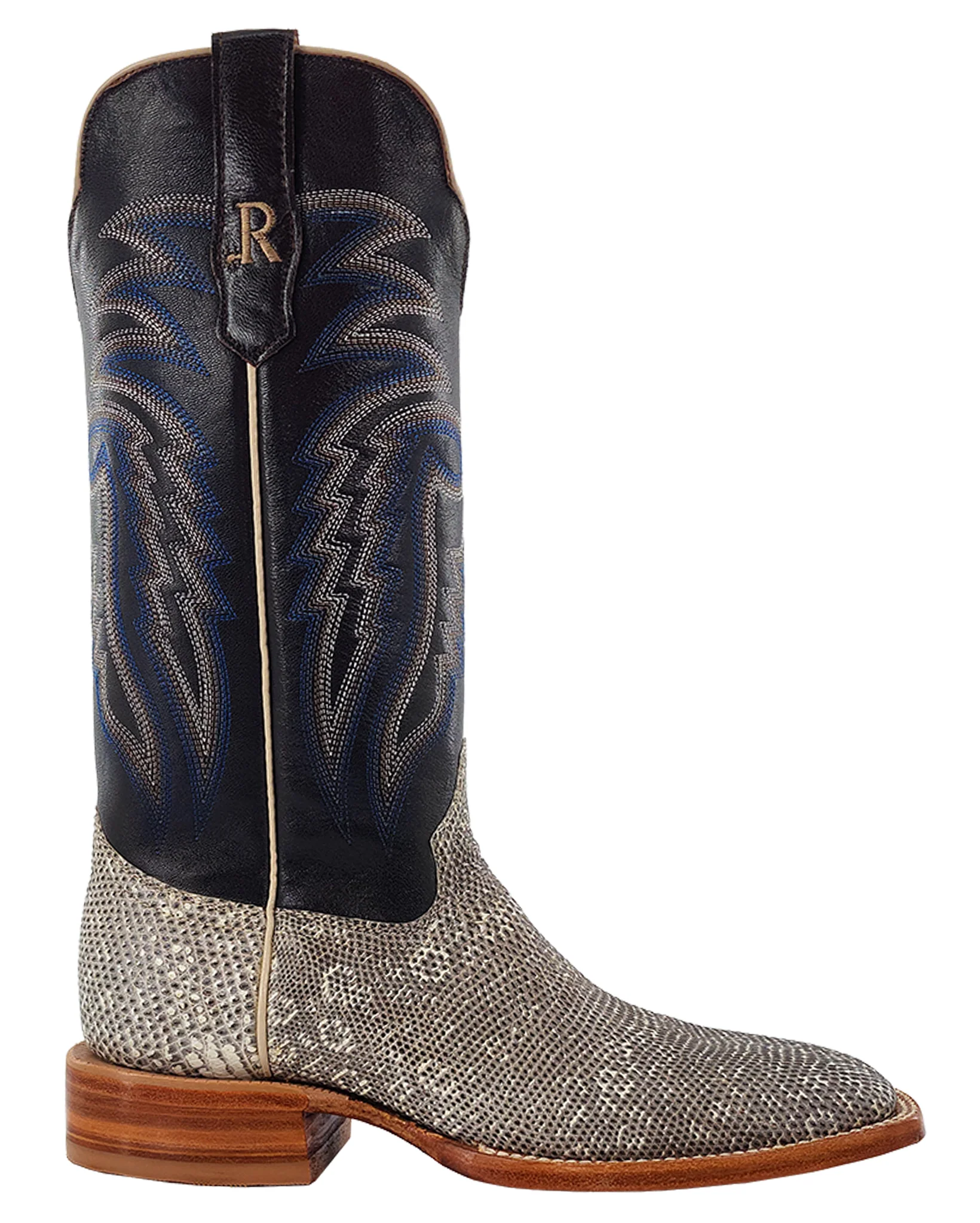 Men's Chocolate Cowhide Western Boots - Image 3