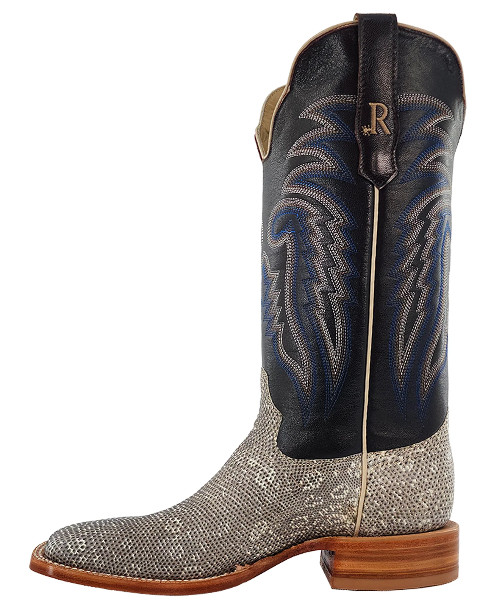 Men's Chocolate Cowhide Western Boots - Image 4