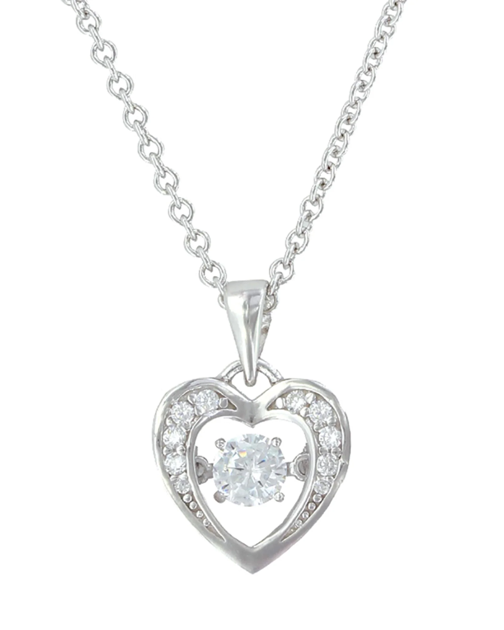 Let's Dance A Little Dance Heart Necklace