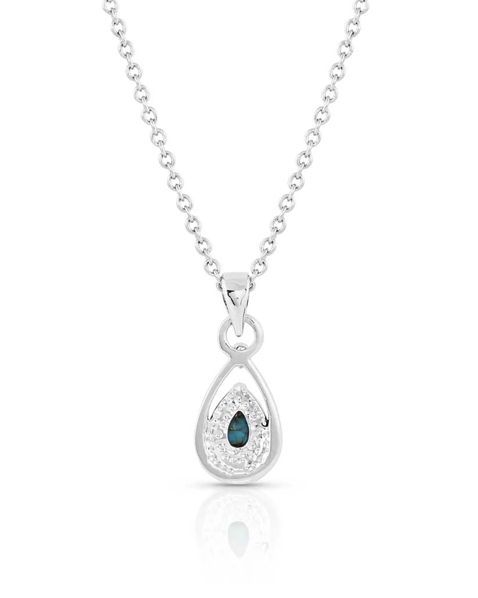 Touch of Turquoise Teardrop Necklace - Image 2