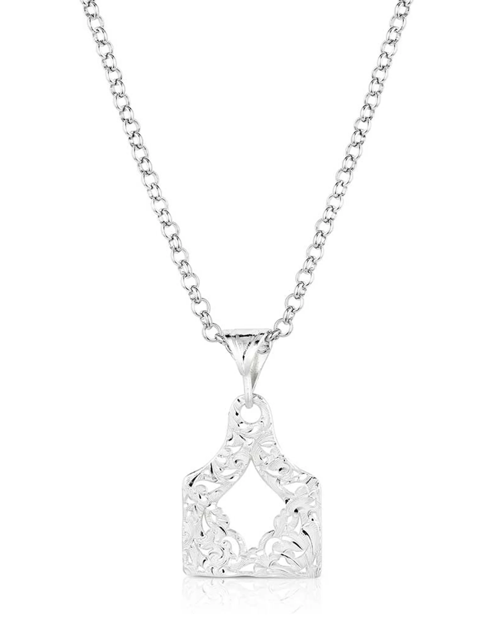 Out West Cow Tag Necklace - Image 2