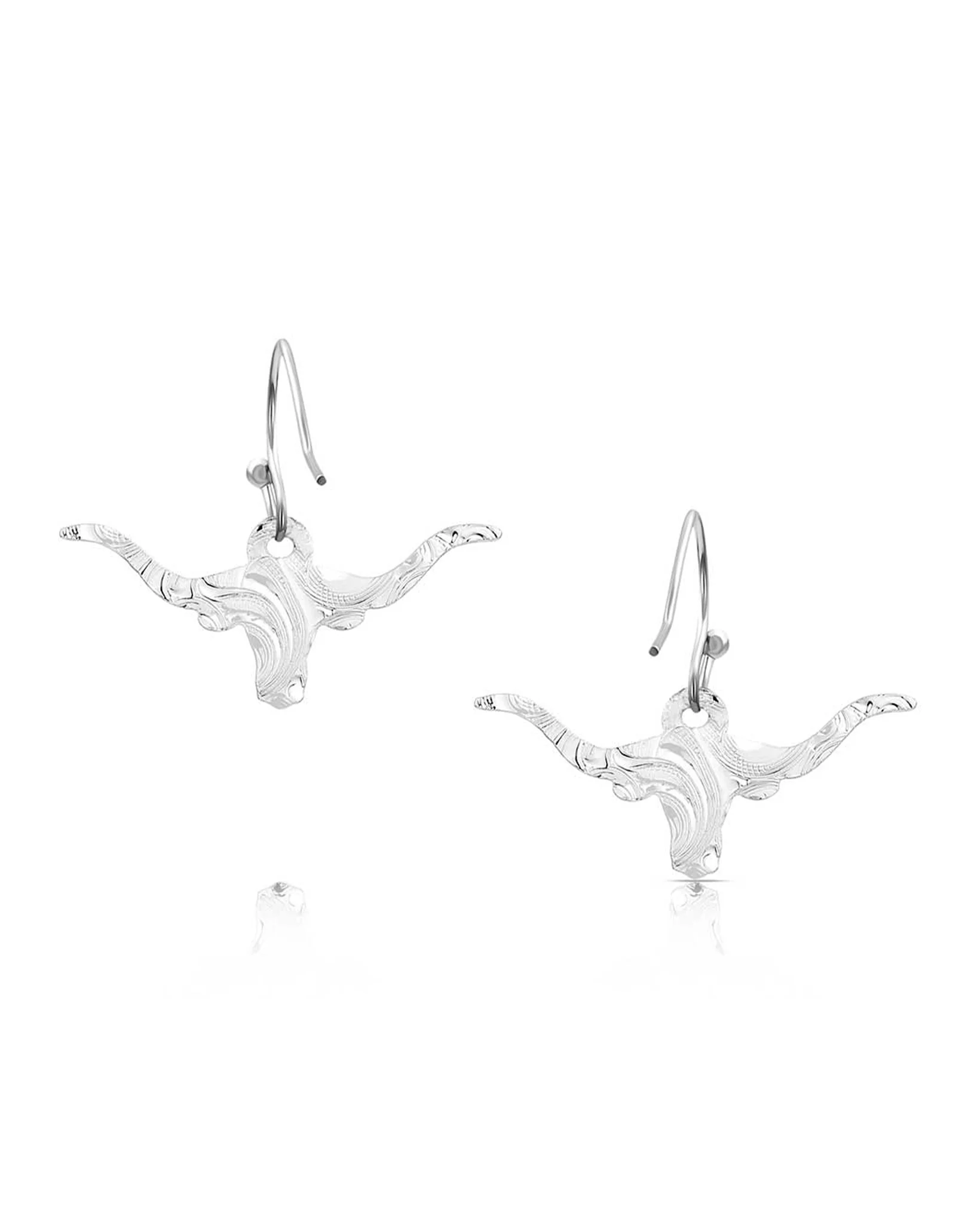 Out West Longhorn Earrings - Image 2