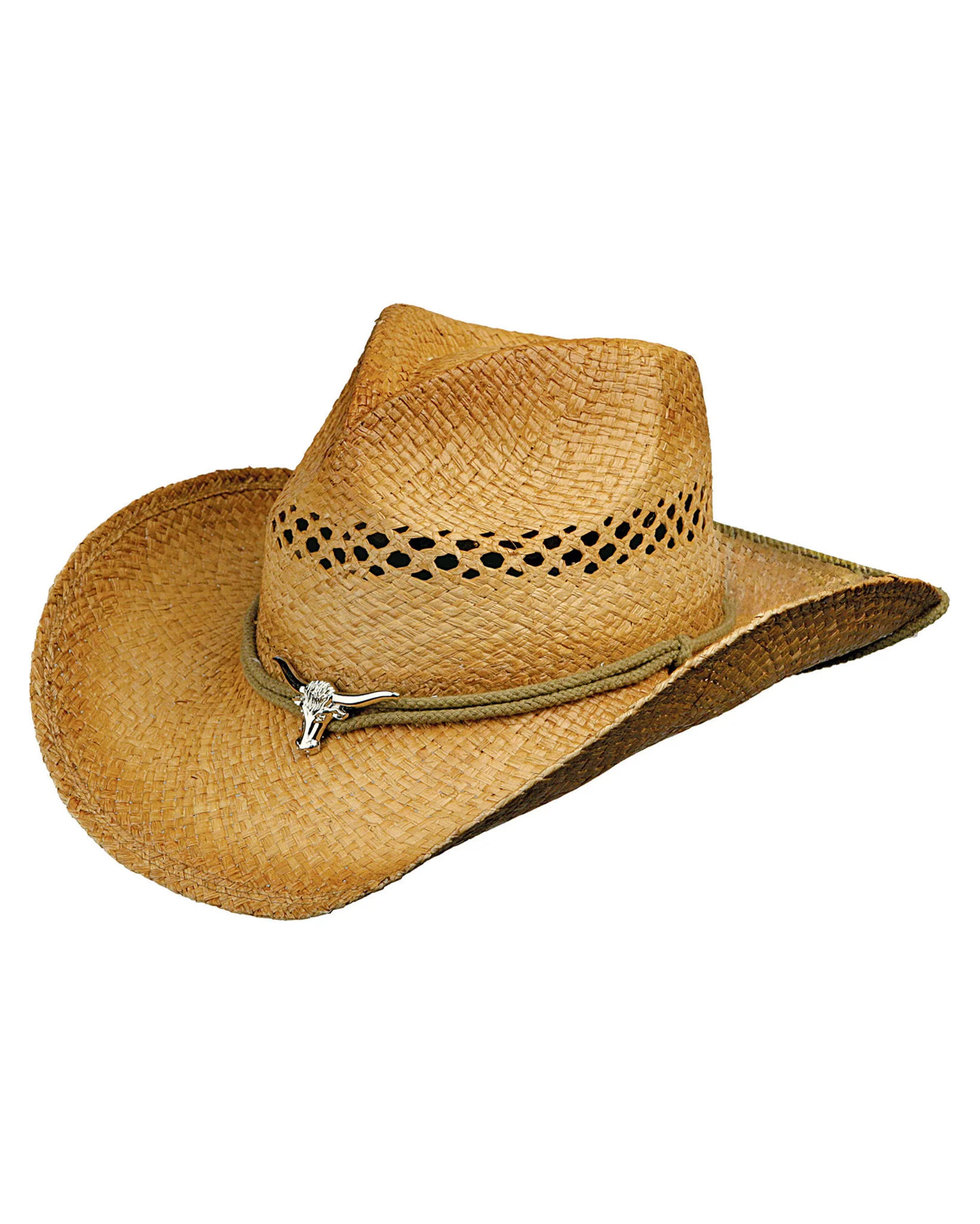 Outback Raffia Distressed Western Hat