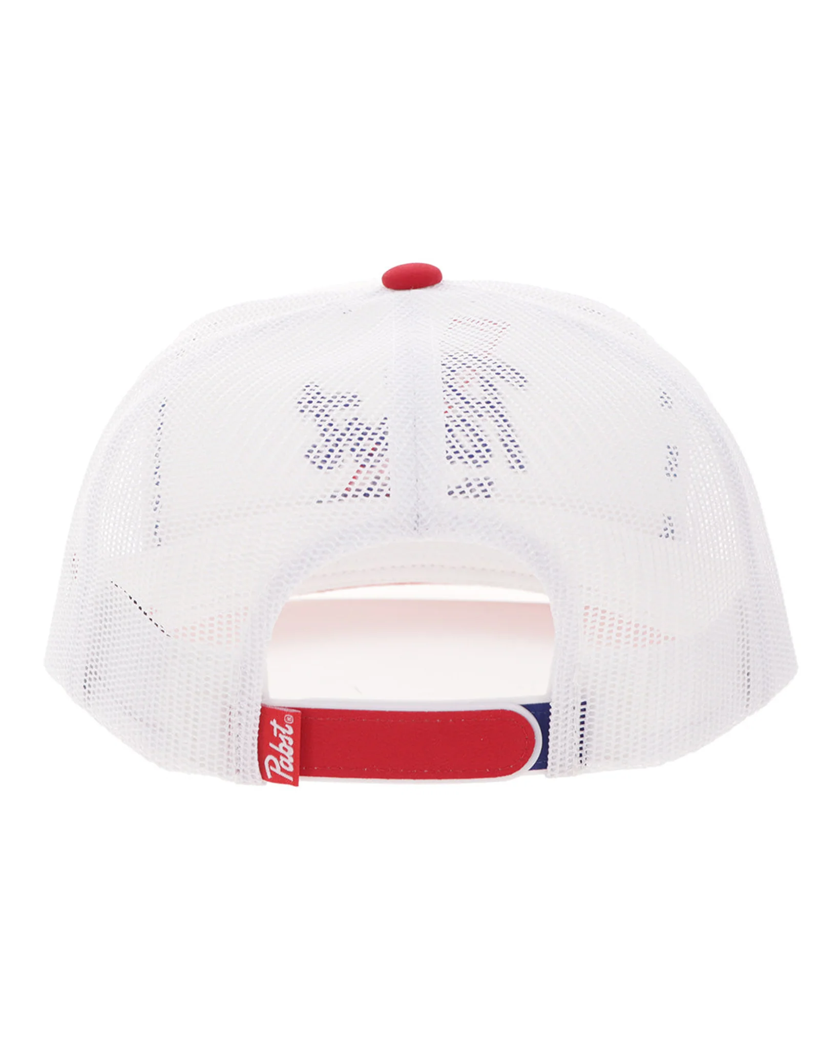 Pabst Blue Ribbon White / Red Bill With Blue / Red Stitching - 2675T-Wh - Image 4