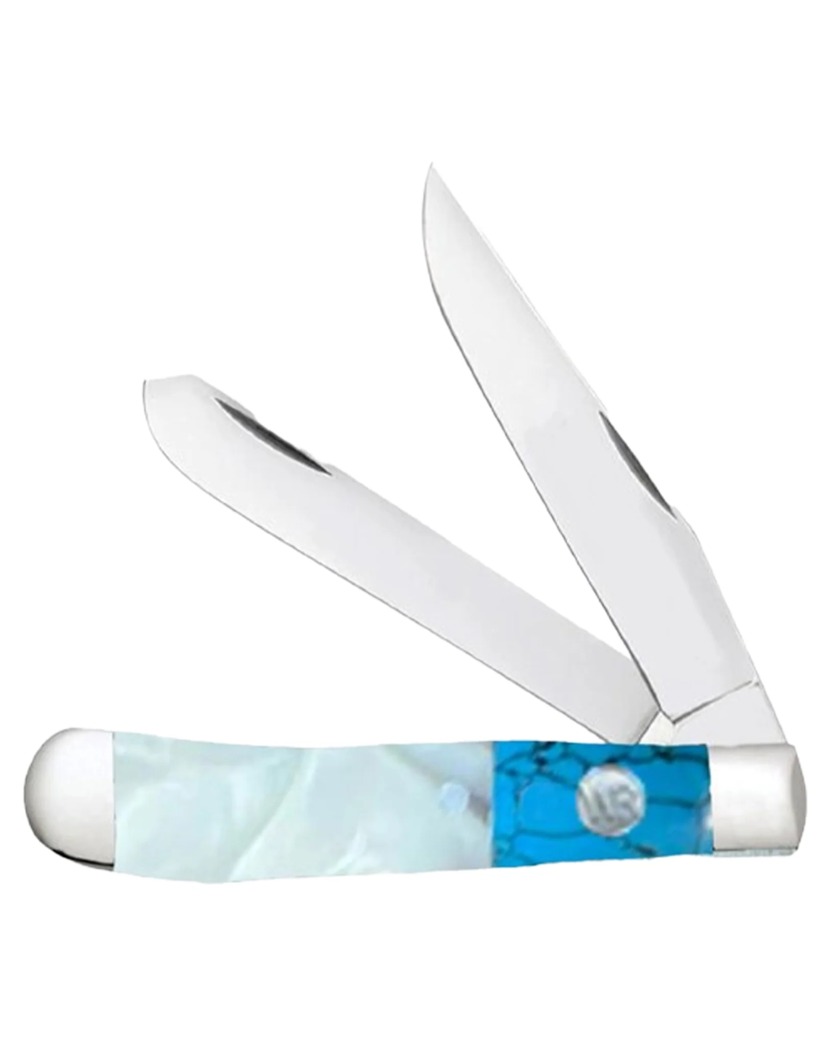 Pearl Agate Acrylic Trapper Knife - Wb11-79