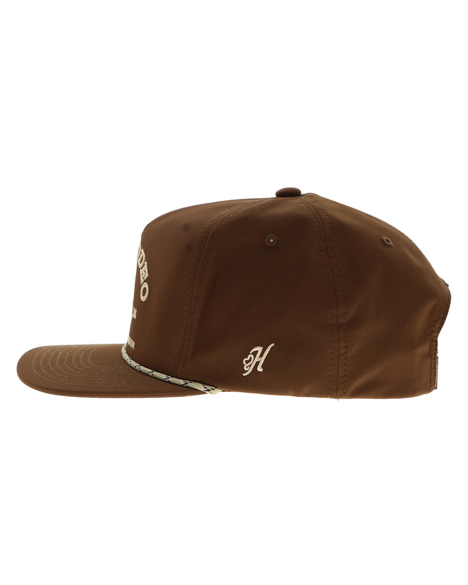 Prca Brown 5-Panel Trucker With Gold Logo - 2565T-Br - Image 3
