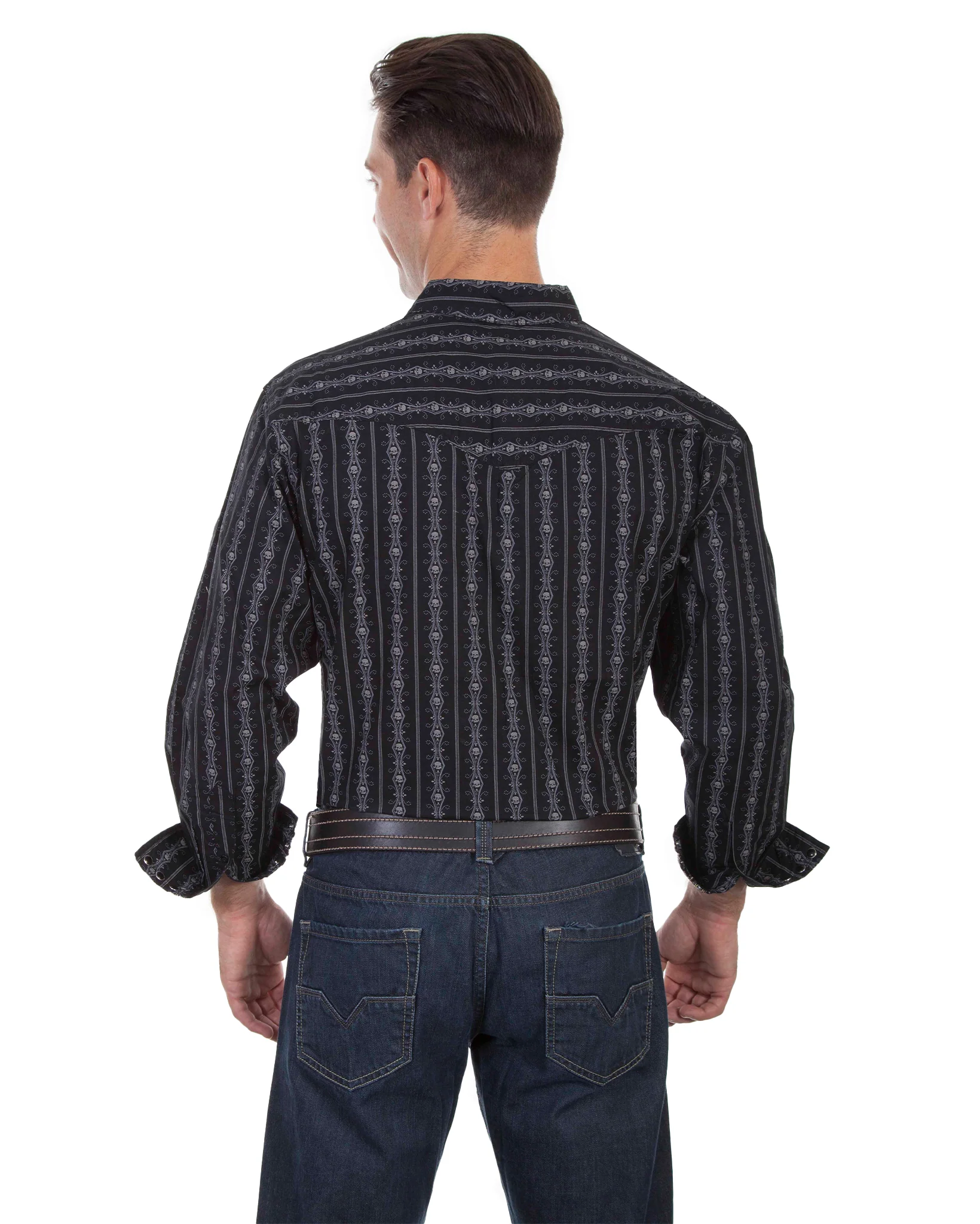 Men's Skull Stripe Shirt - Image 2