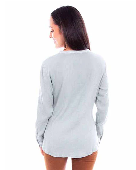 Women's Embroidered Pull Over Top - Image 2