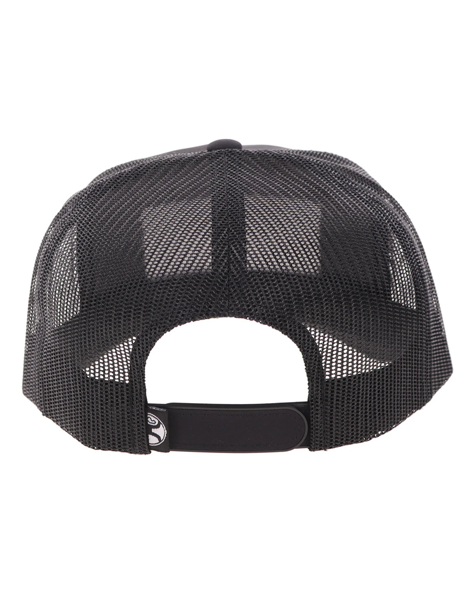 Rank Stock Black 5-Panel Trucker With Black / White Rectangle Patch - Youth - 2661T-Bk-Y - Image 4