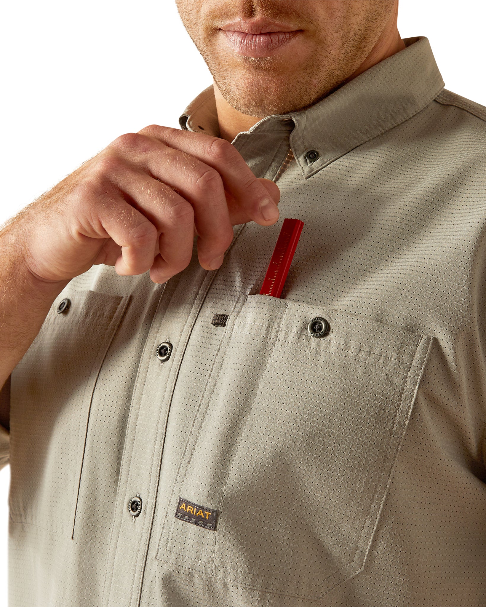 Men's Rebar Made Tough 360 Airflow Work Shirt - Image 6