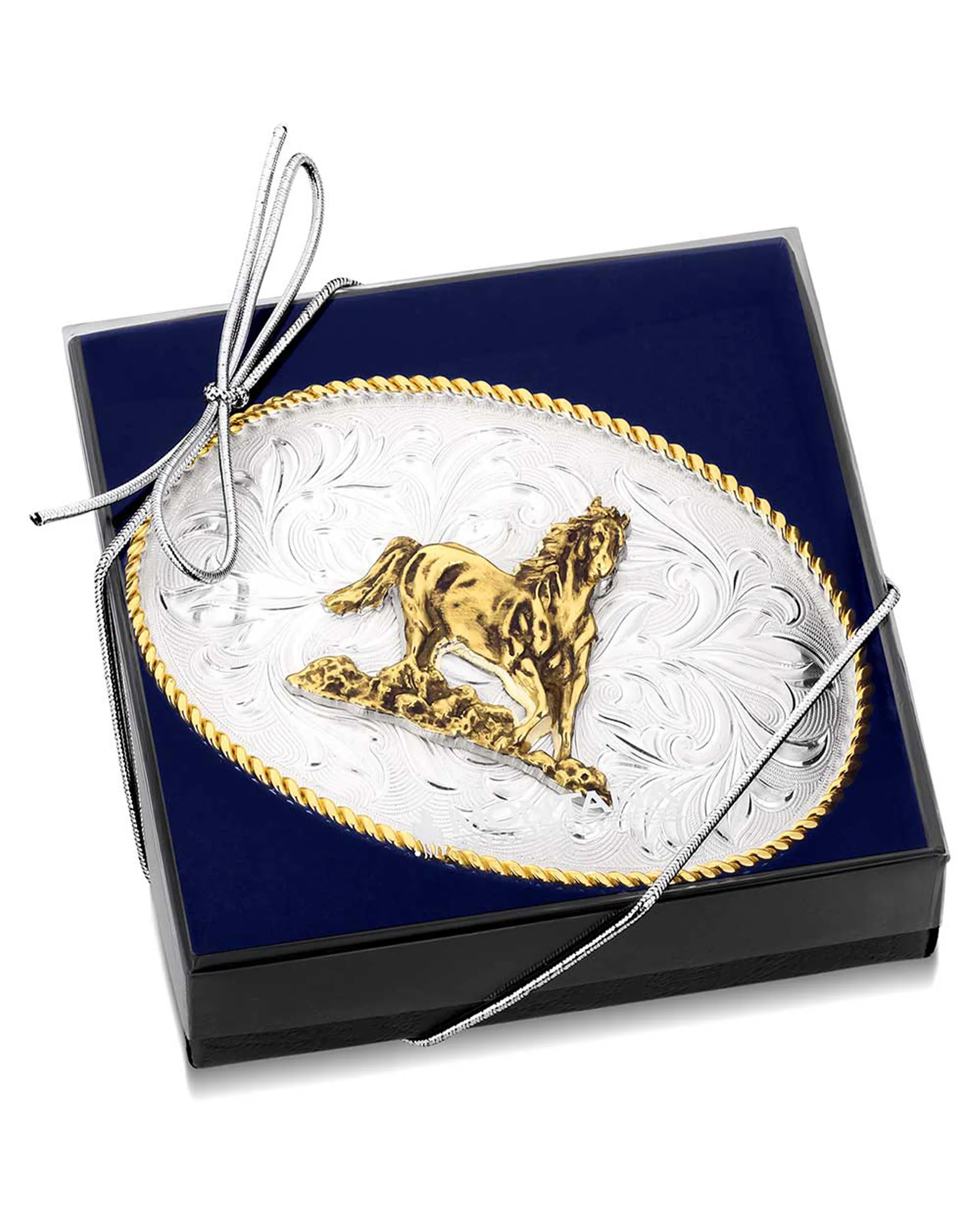Rosebud Galloping Horse Legacy Buckle - Image 4