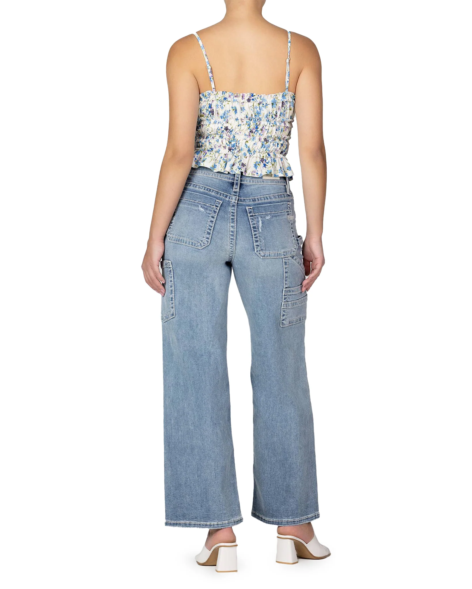 Women's Ruffle Trim Crop Top - Image 2