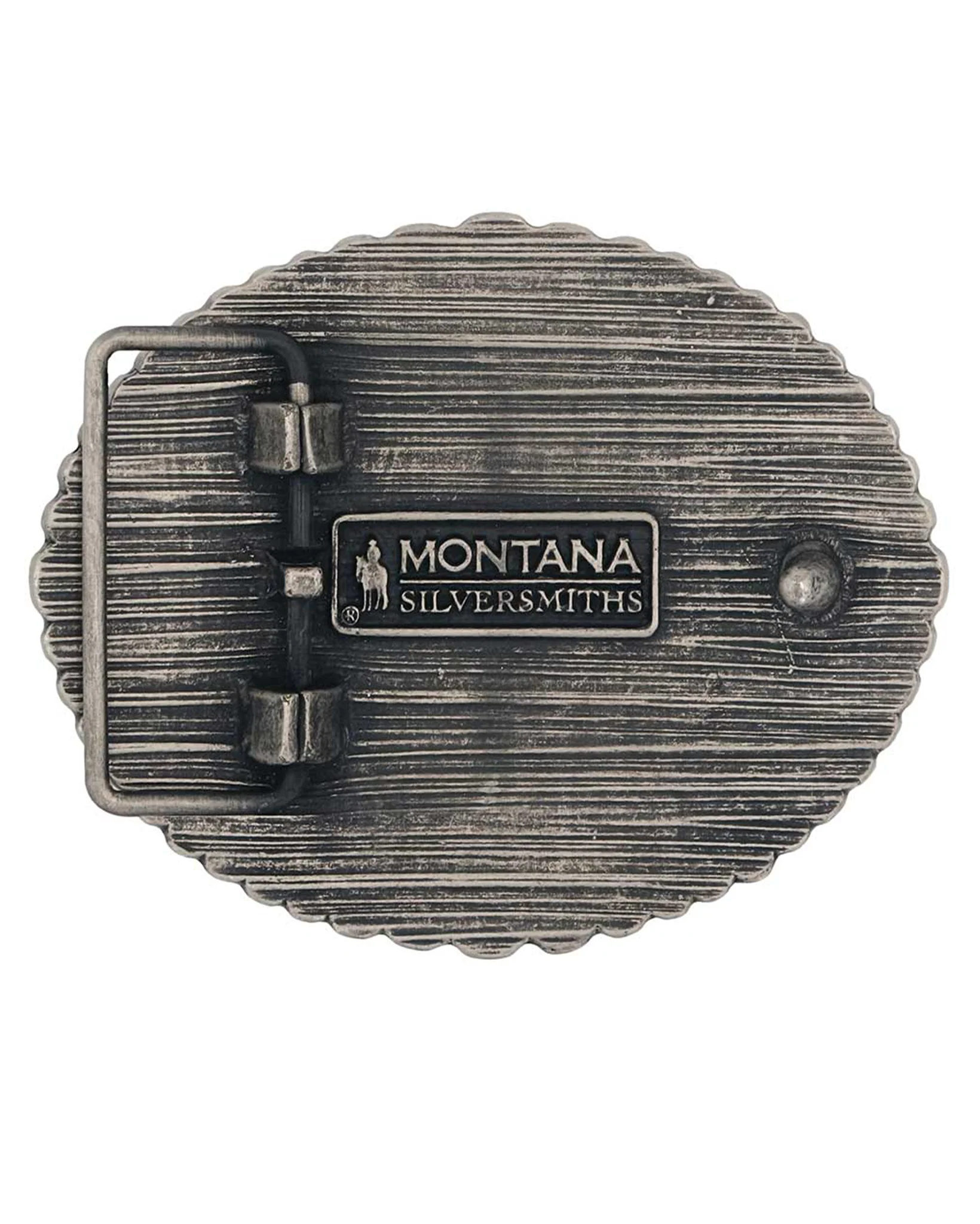 Rustic Barbed Wire Longhorn Buckle - Image 3