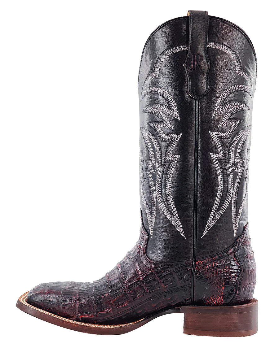Men's Black Cherry Exotic Western Boots - Image 3