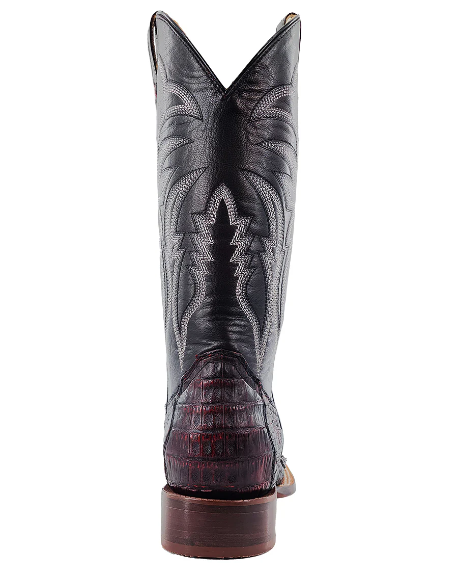 Men's Black Cherry Exotic Western Boots - Image 5