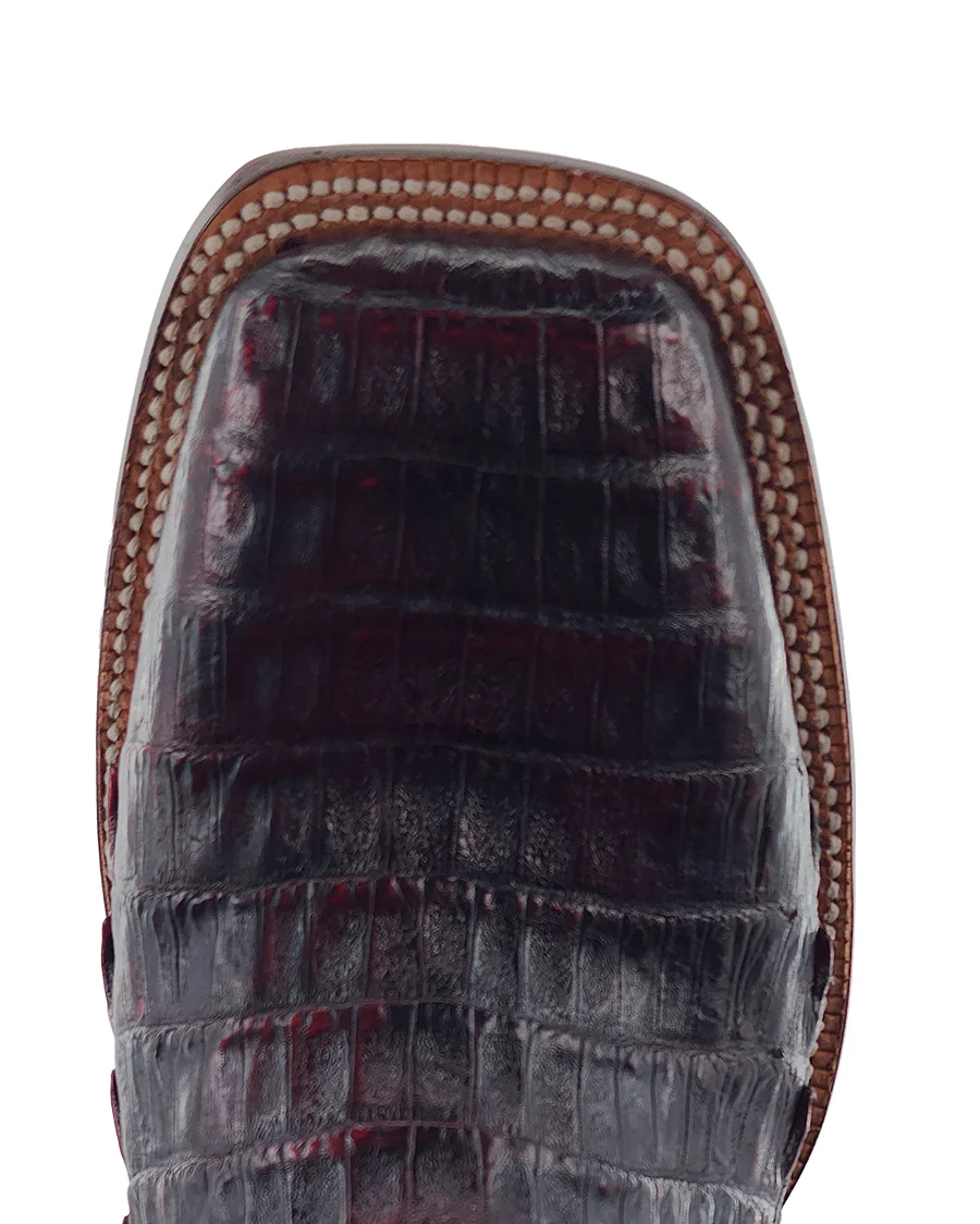 Men's Black Cherry Exotic Western Boots - Image 6