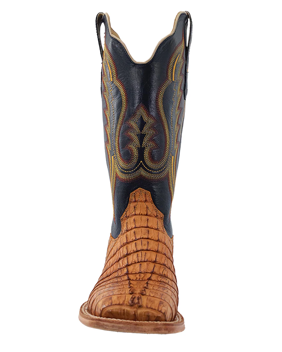 Men's Saddle Exotic Western Boots - Image 4