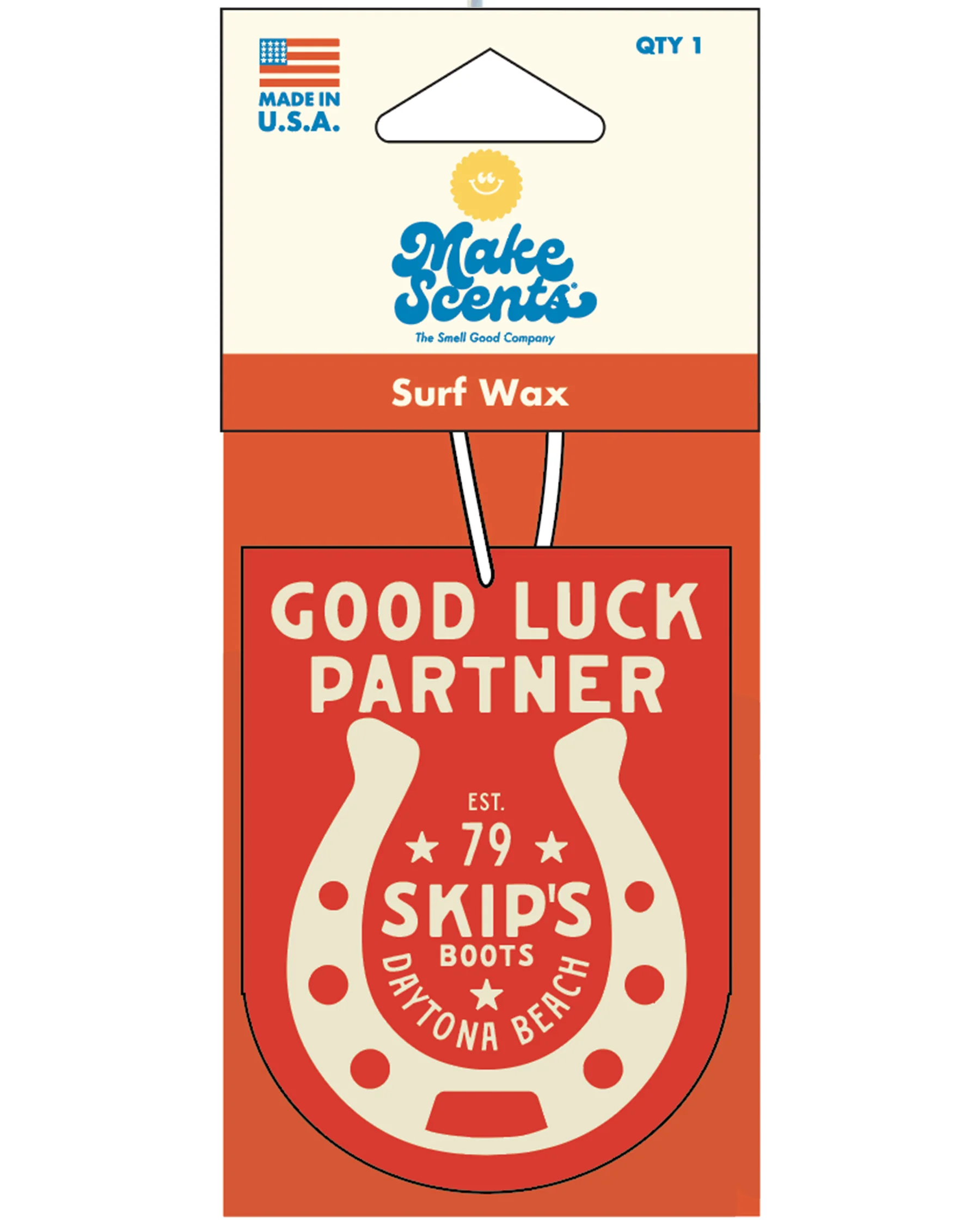 Skip's Daytona "Good Luck Partner" Air Freshener - Msnd012-Day-Surf-Wax