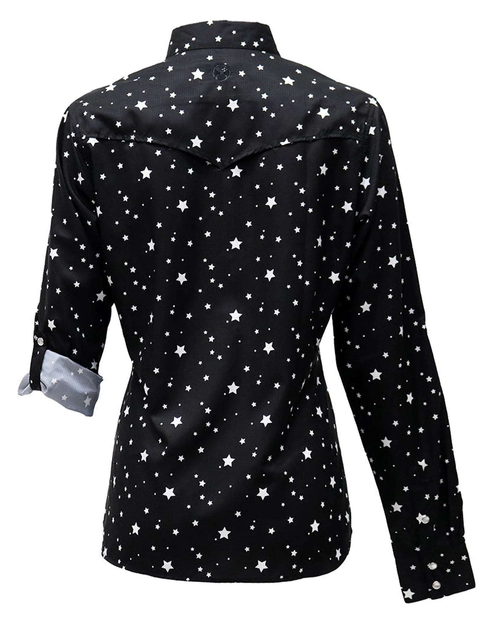 Women's Sol Star Pattern Long Sleeve Pearl Snap - Image 2