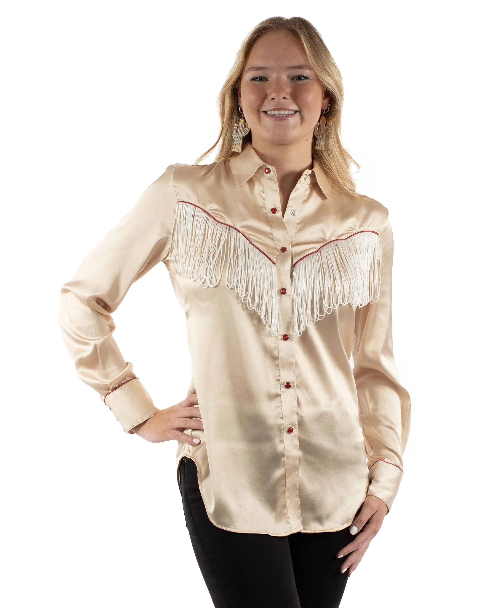 Women's Fringe Long Sleeve Western Shirt