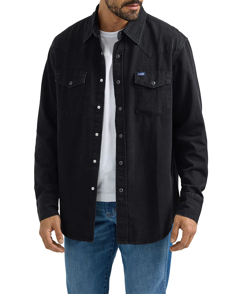 Men's Denim Long Sleeve Shirt - Image 3