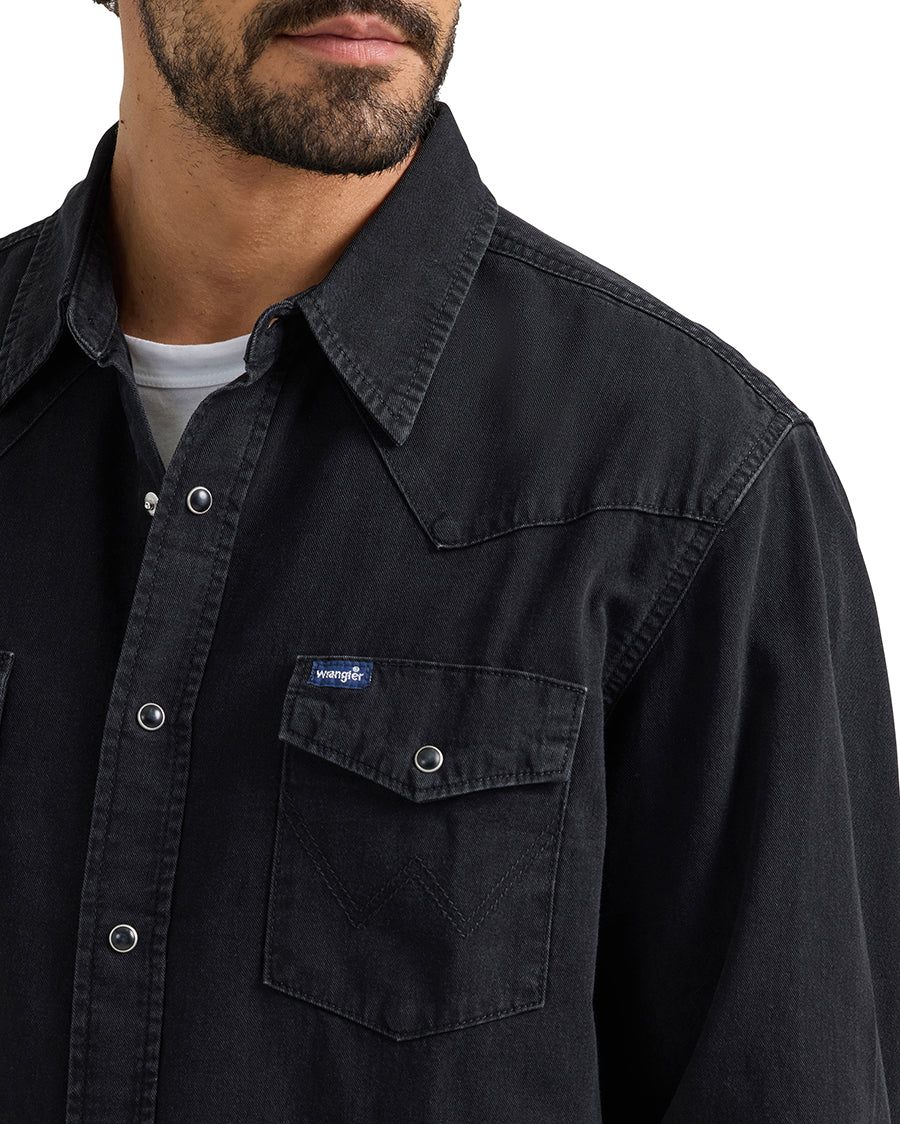 Men's Denim Long Sleeve Shirt - Image 4