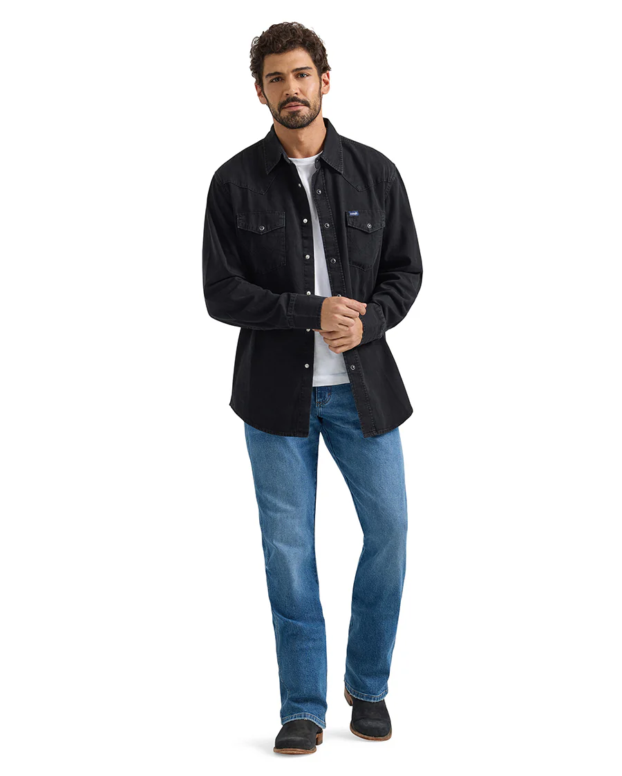 Men's Denim Long Sleeve Shirt - Image 7