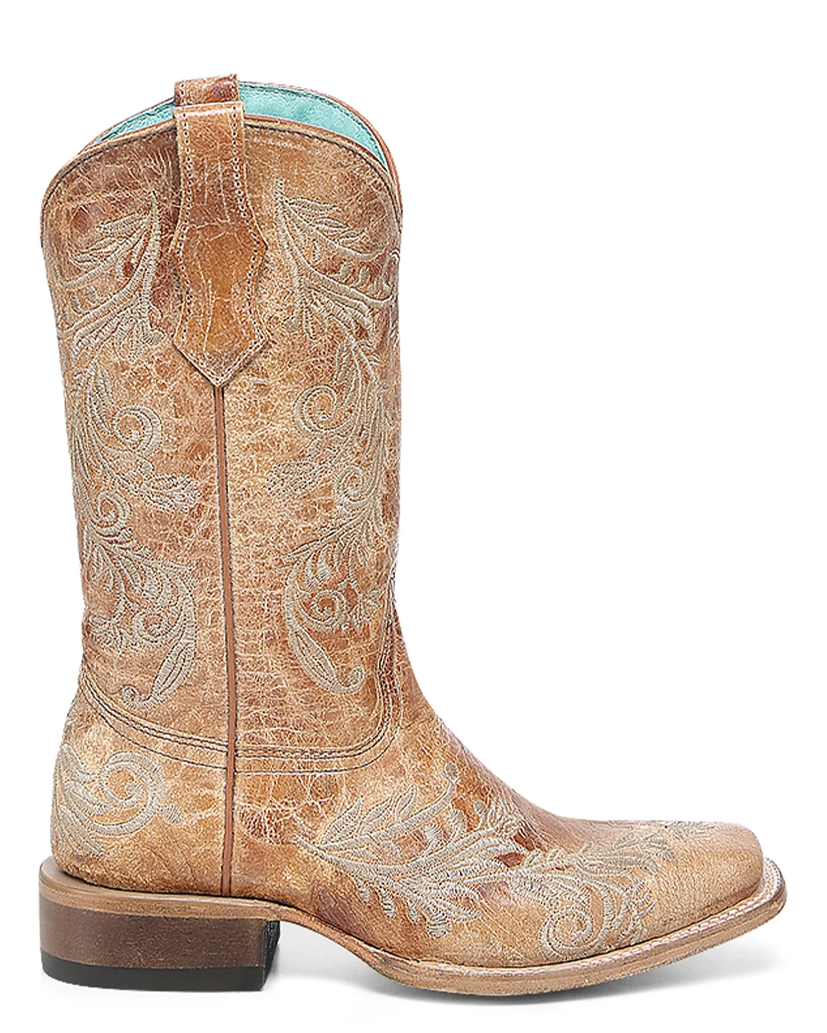Teen's Floral Embroidery Western Boots - Image 2