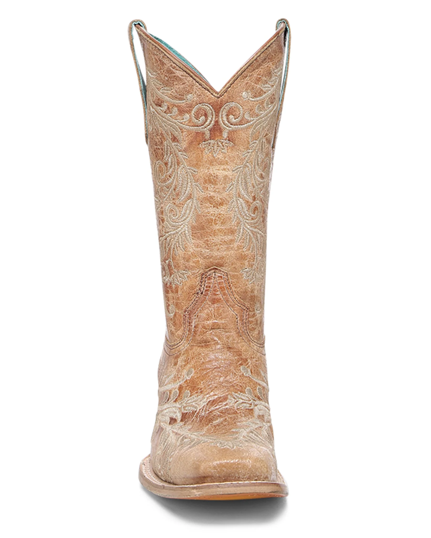 Teen's Floral Embroidery Western Boots - Image 3
