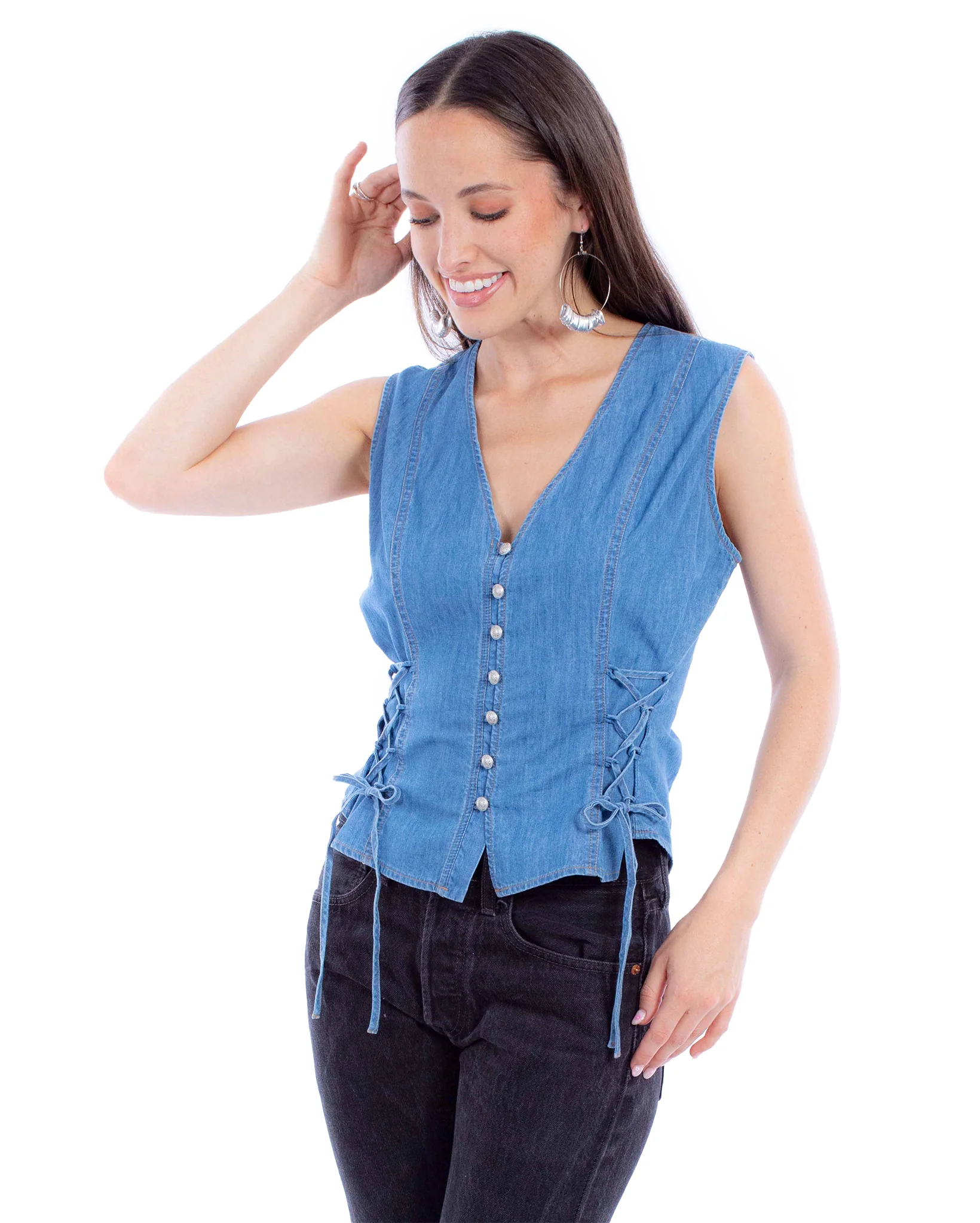 Women's Lace Up Vest