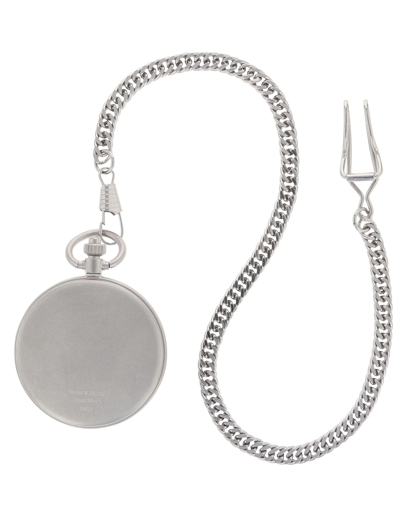 Engraved Silver Pocket Watch - Image 3