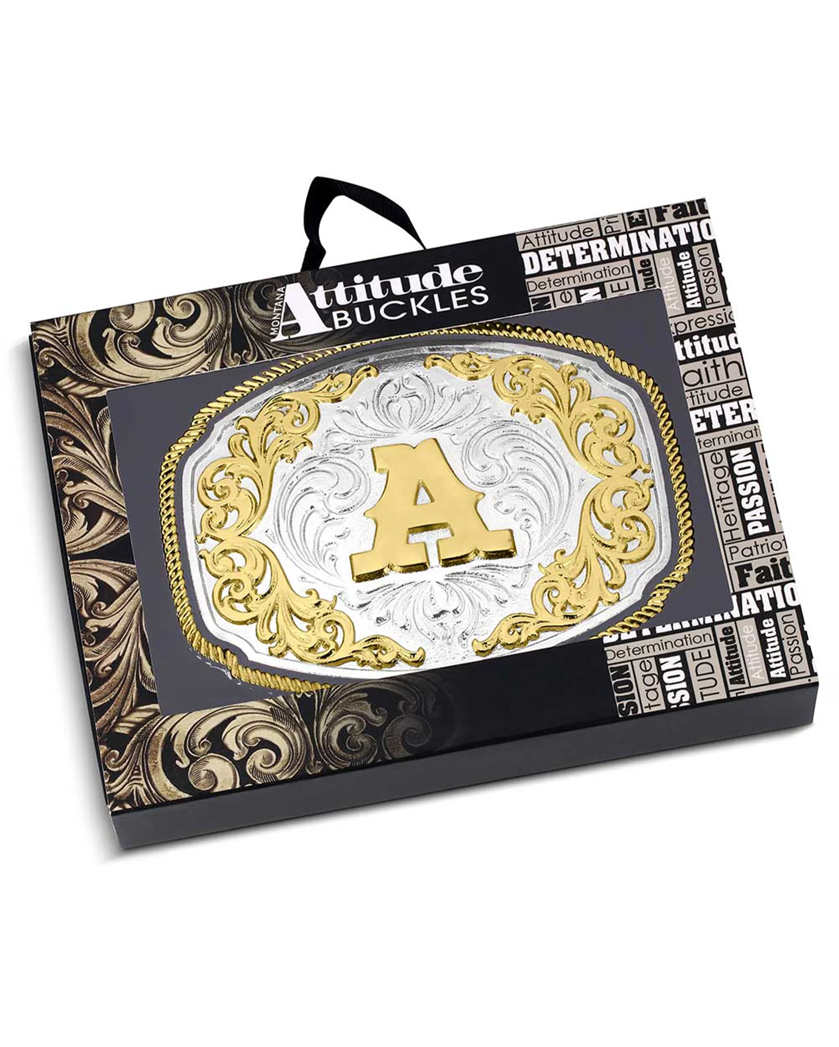 Western Initial "A" Buckle - Image 3