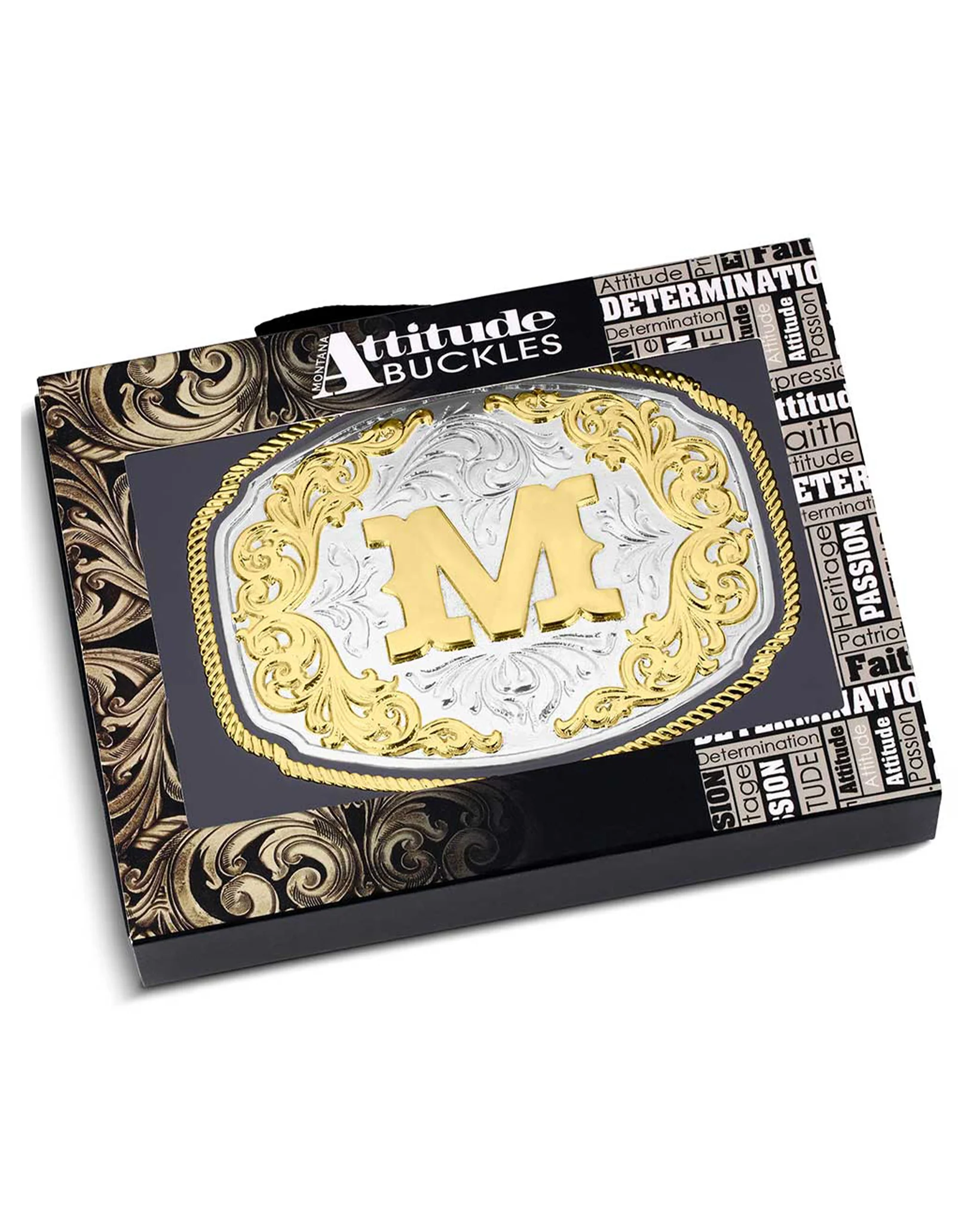 Western Initial "M" Buckle - Image 3
