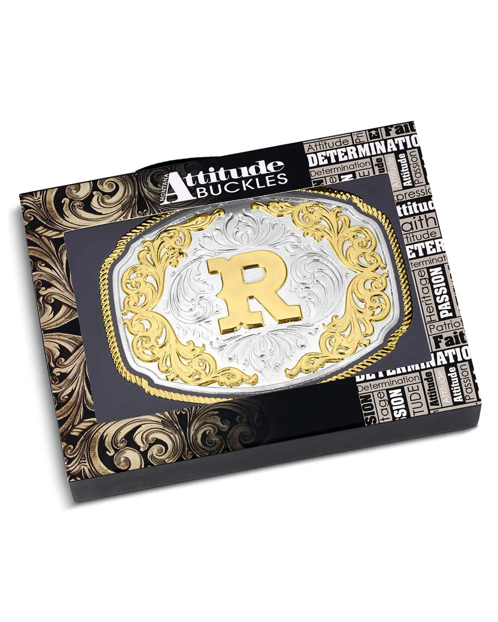 Western Initial "R" Buckle - Image 3