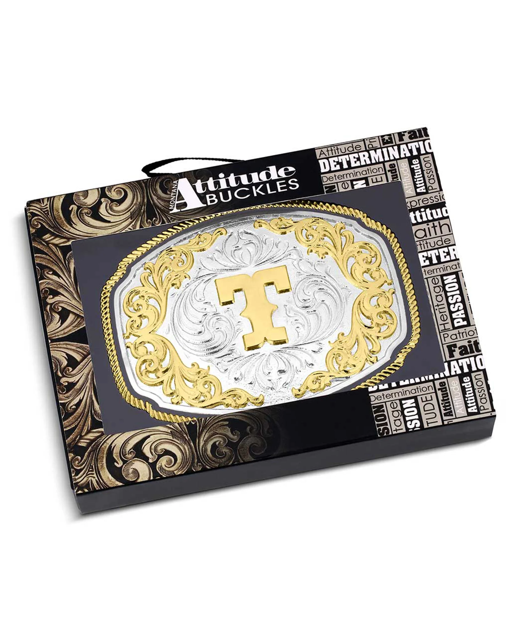 Western Initial "T" Buckle - Image 3