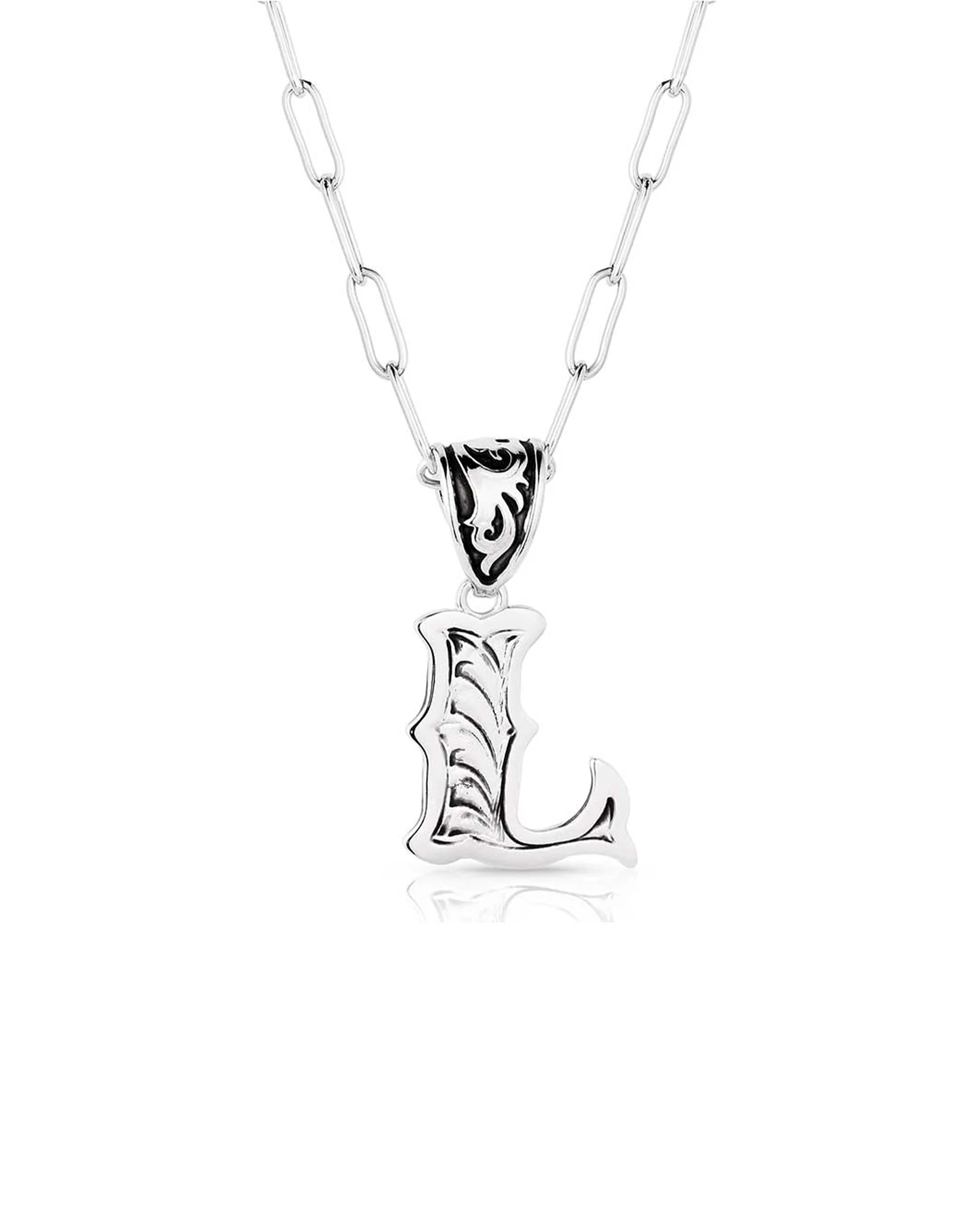 Western Initial L Necklace