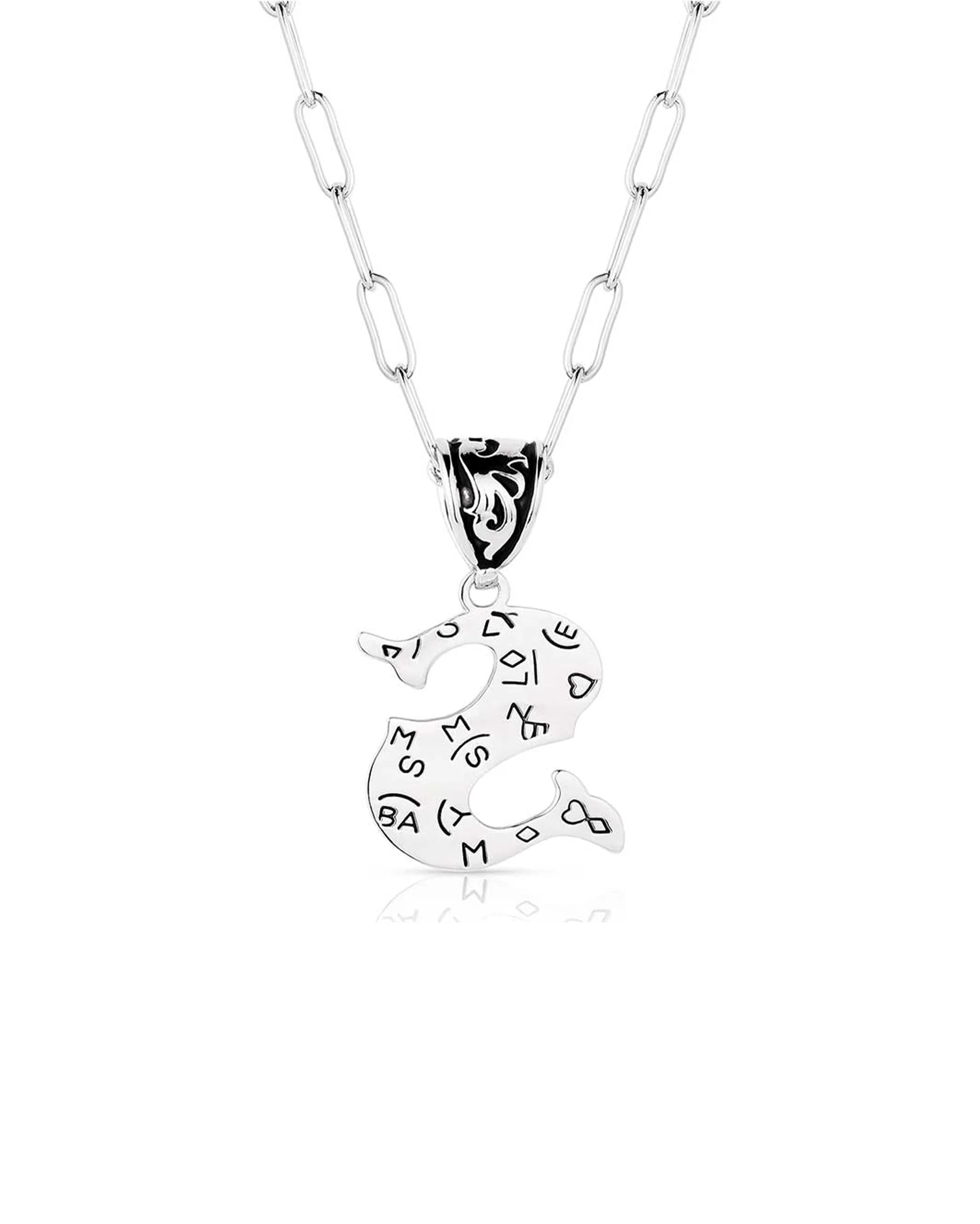 Western Initial S Necklace - Image 2